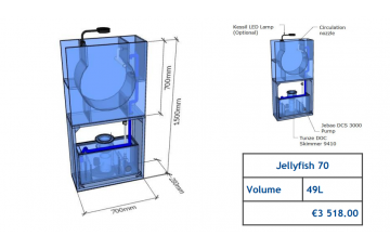Jellyfish Aquarium 49l (can be inbuilt) Jellyfish aquariums